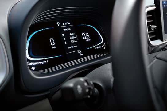 Supervision cluster    Goodbye analog, hello digital! This all-digital instrument cluster is actually a High-Definition Liquid Crystal Display and it presents a wide variety of driving information in crisp and colorful detail.